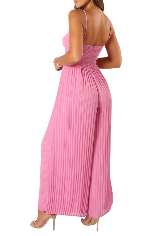 Petal And Pup Petal & Pup Alice Pleated Wide Leg Jumpsuit In Pink