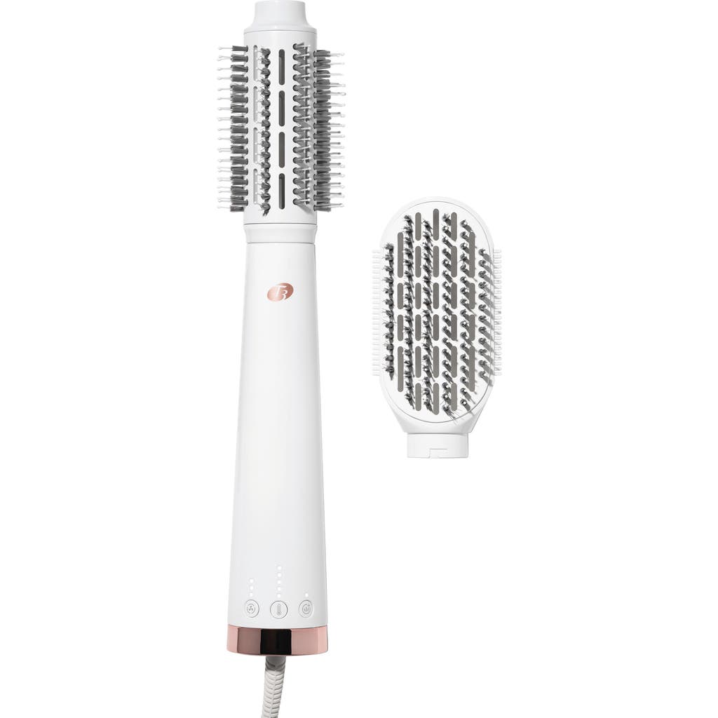 T3 Airebrush Duo Interchangeable Hot Air Blow Dry Brush In White