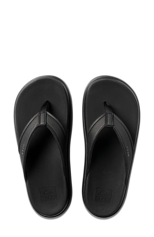 Shop Reef Cushion Bondi Flip Flop In Black/black