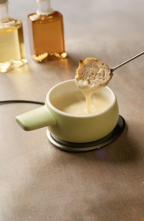 Ohom Fondi Self-heating Fondue Set In Verde Green