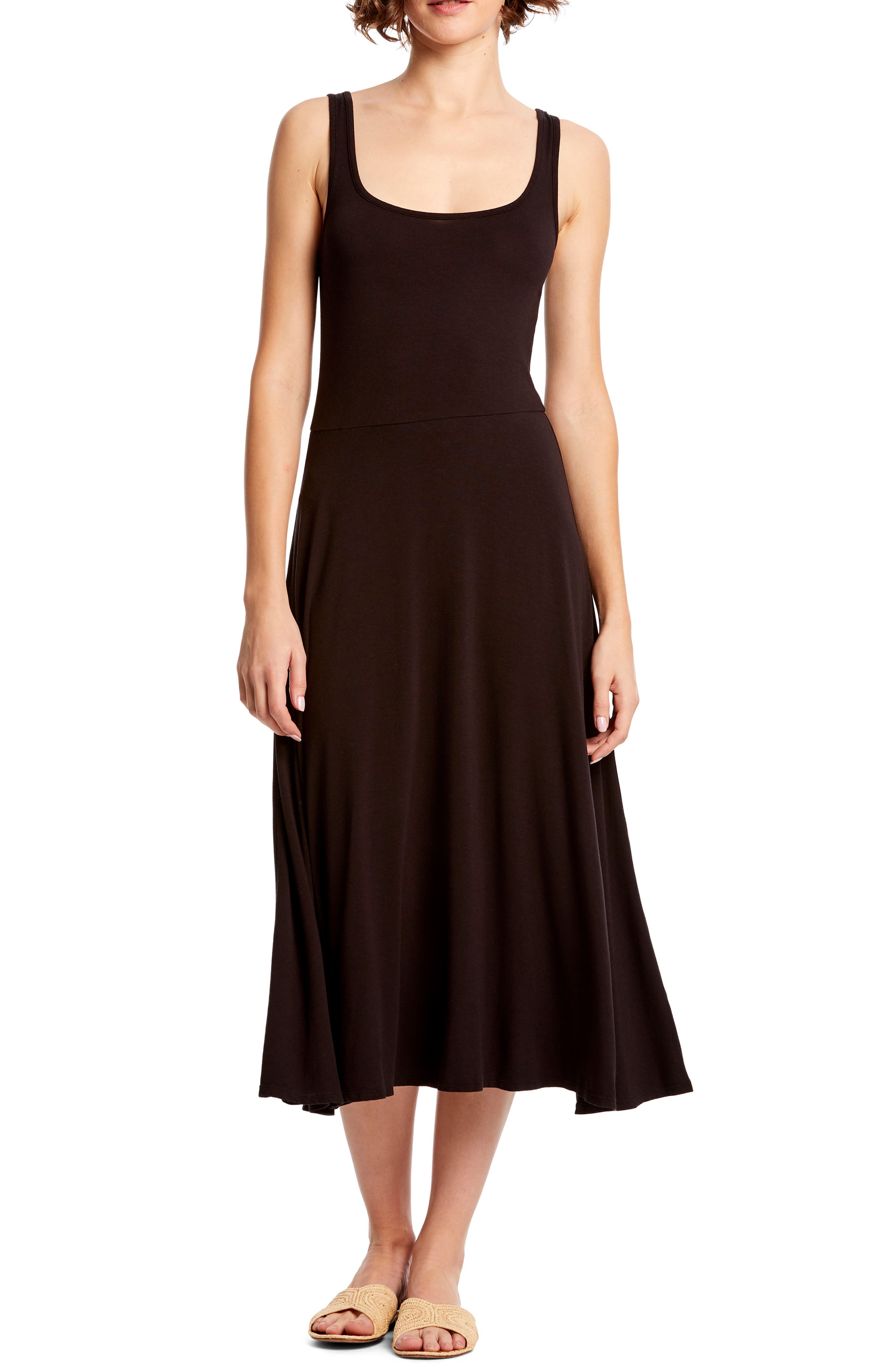Michael Stars Willow Midi Dress, Black