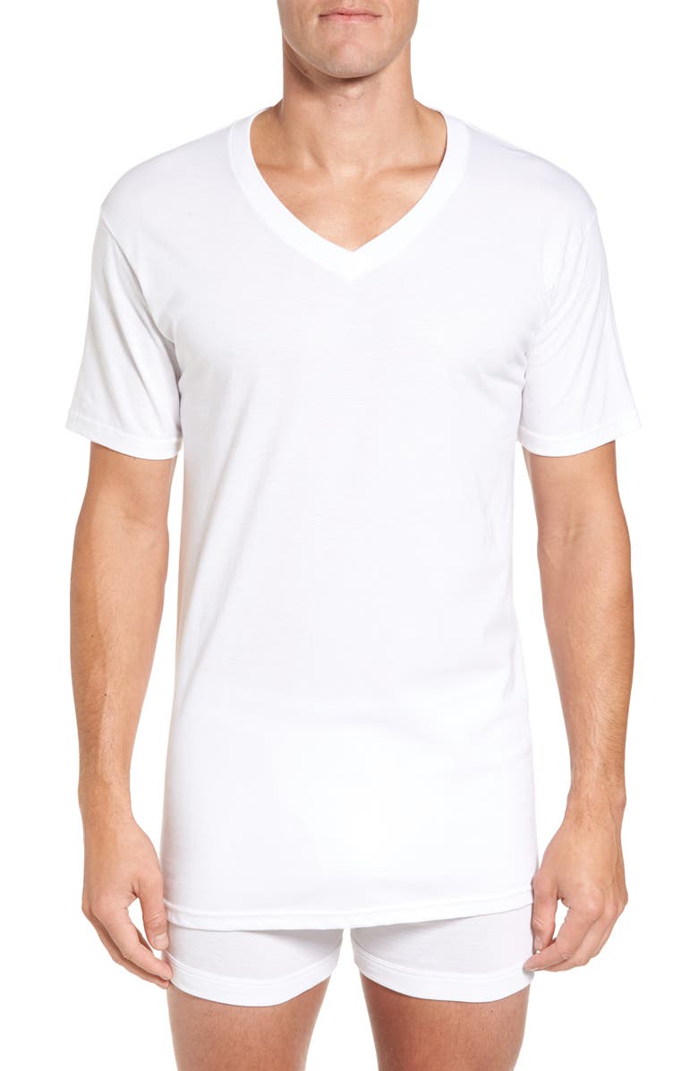 Dekbed landelijk doen alsof Nordstrom 4-Pack Regular Fit Supima® Cotton V-Neck T-Shirts | Nordstrom