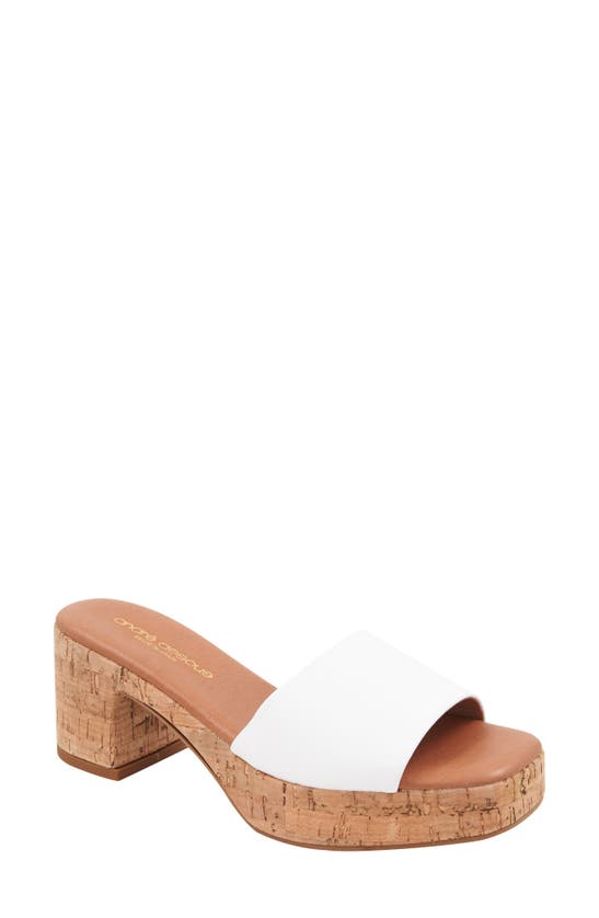 Shop Andre Assous Cypress Slide Sandal In White