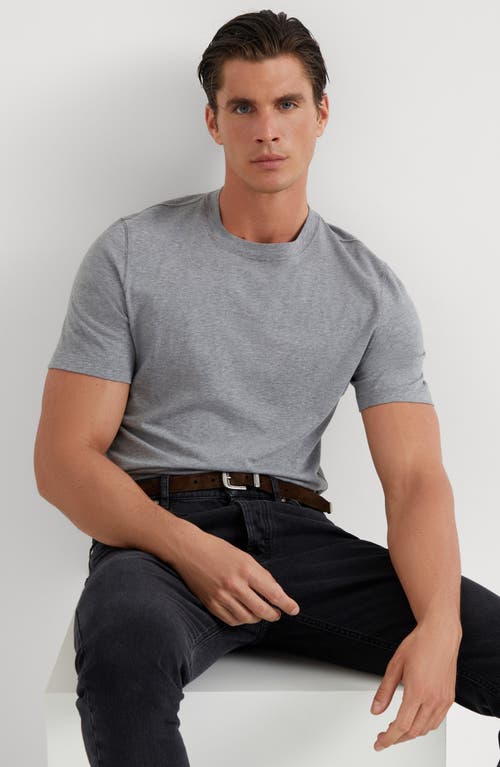 Shop Brunello Cucinelli Crew-neck T-shirt In Grey