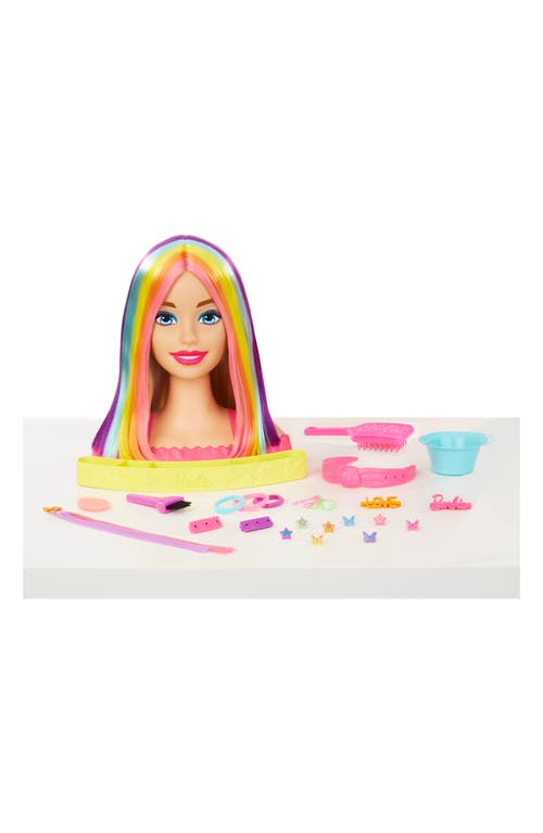 Mattel Barbie® Color Reveal Neon Rainbow Styling Head in Blonde Hair 