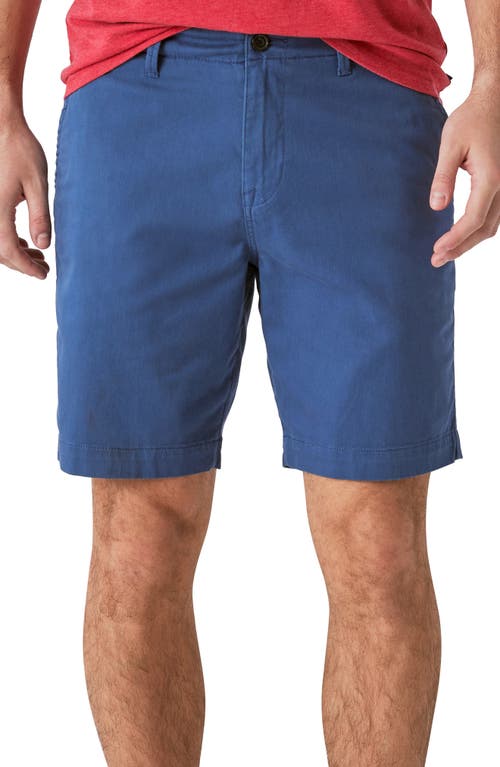 Lucky Brand Stretch Twill Flat Front Shorts English Blue at Nordstrom,