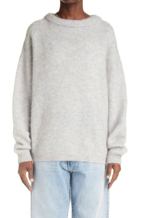 Acne Studios Dramatic Moh Sweater in Soft Green Melange Smart Closet