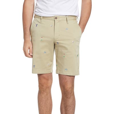 Tommy Bahama Hit The Links Embroidered Shorts, Brown