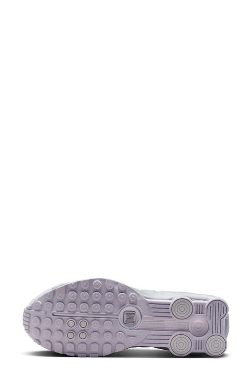 Shop Nike Shox R4 Sneaker In White/barely Grape/platinum