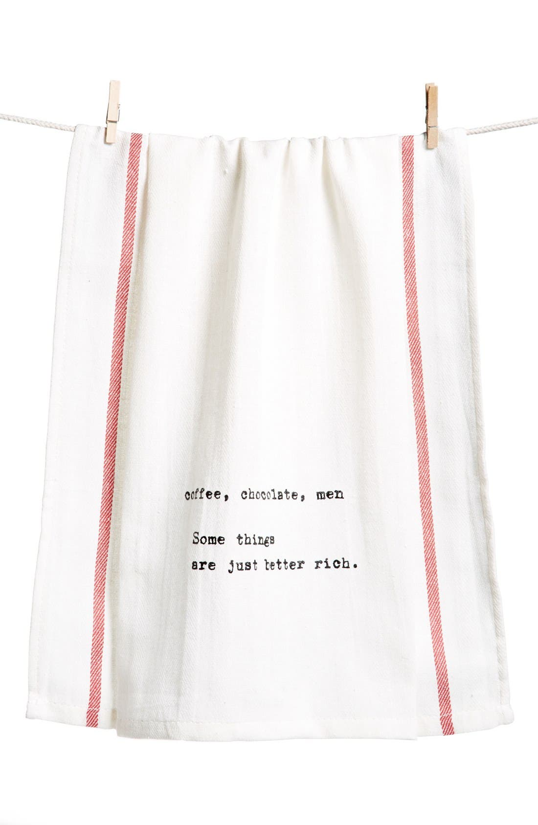 Second Nature By Hand 'Coffee, Chocolate, Men' Towel (2 for 16