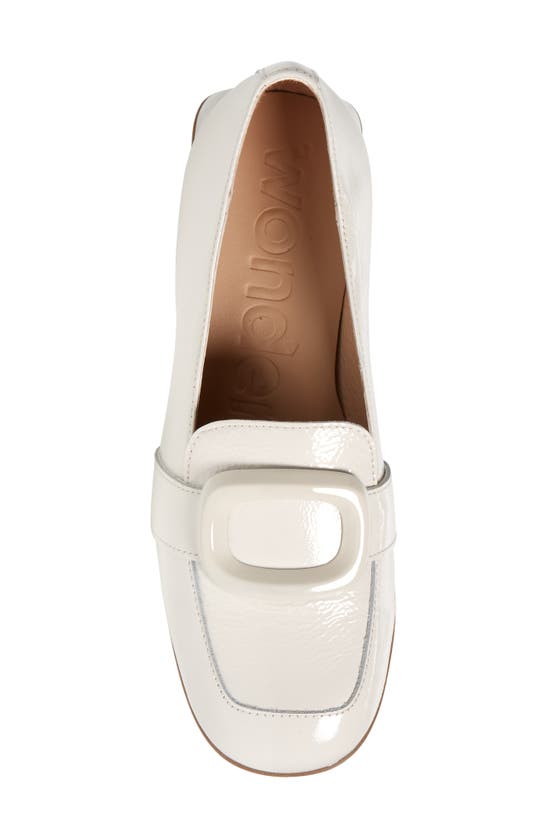Wonders Elein Buckle Loafer In Lack Ivory