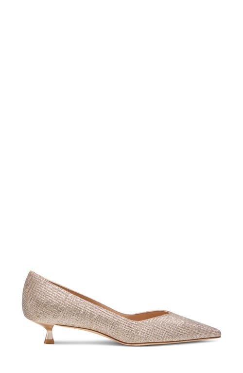 Shop Stuart Weitzman Eva Kitten Heel Pointed Toe Pump In Poudre