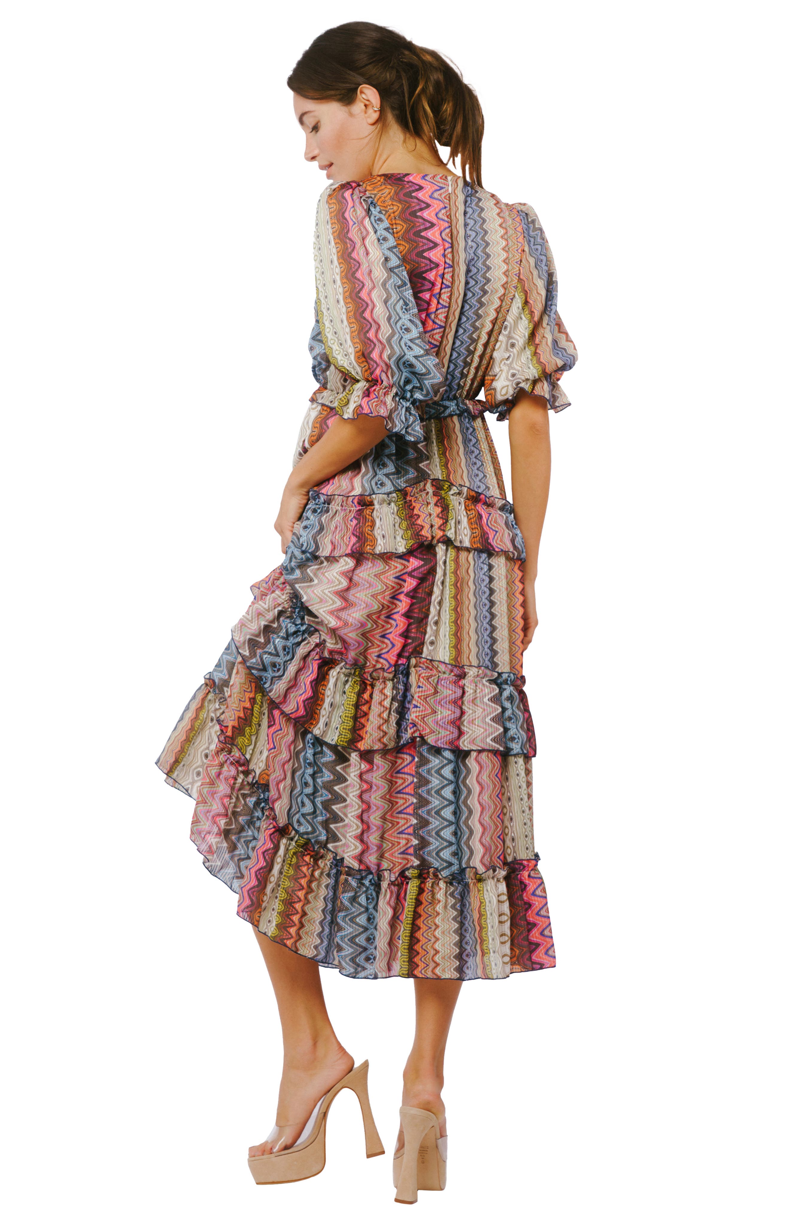 madeline tiered ruffle dress