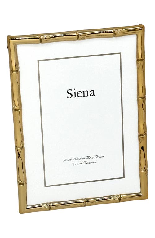 Siena Goldtone Bamboo Picture Frame In Gold