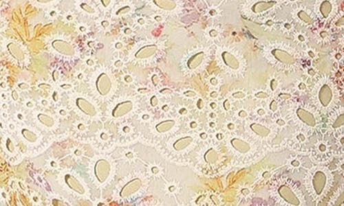 Petal And Pup Petal & Pup Isla Eyelet Ruffle Midi Dress In Multi