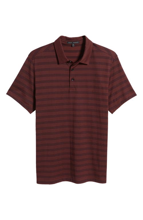 Shop Robert Barakett Fraser Stripe Polo In Red