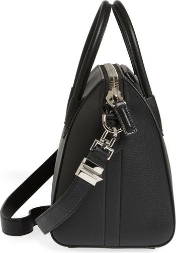 Givenchy Antigona Tote Glazed Small Black in Leather with Silver-Tone - US