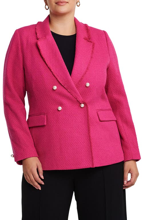 ESTELLE ESTELLE COURTNEY BOUCLÉ TWEED BLAZER 