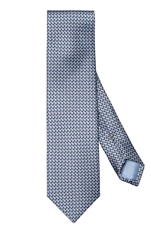 ETON ETON GEOMETRIC PRINT SILK TIE 