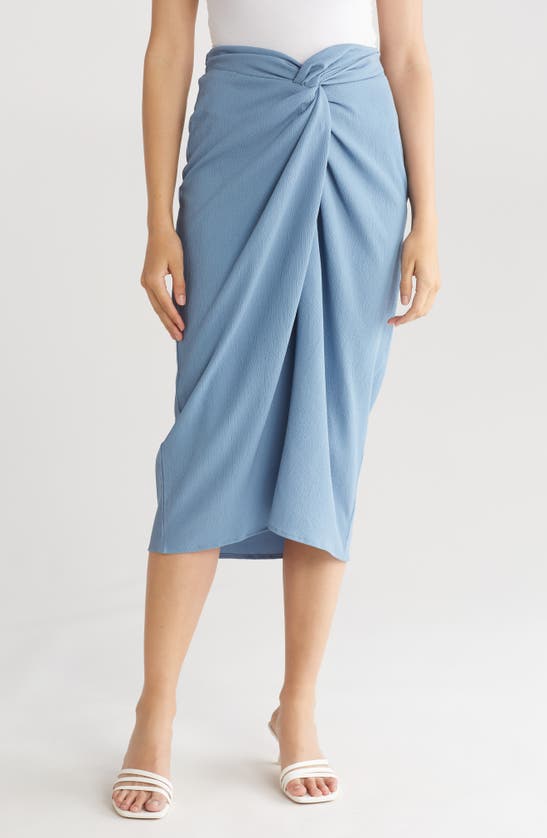Shop Area Stars Penny Midi Skirt In Blue