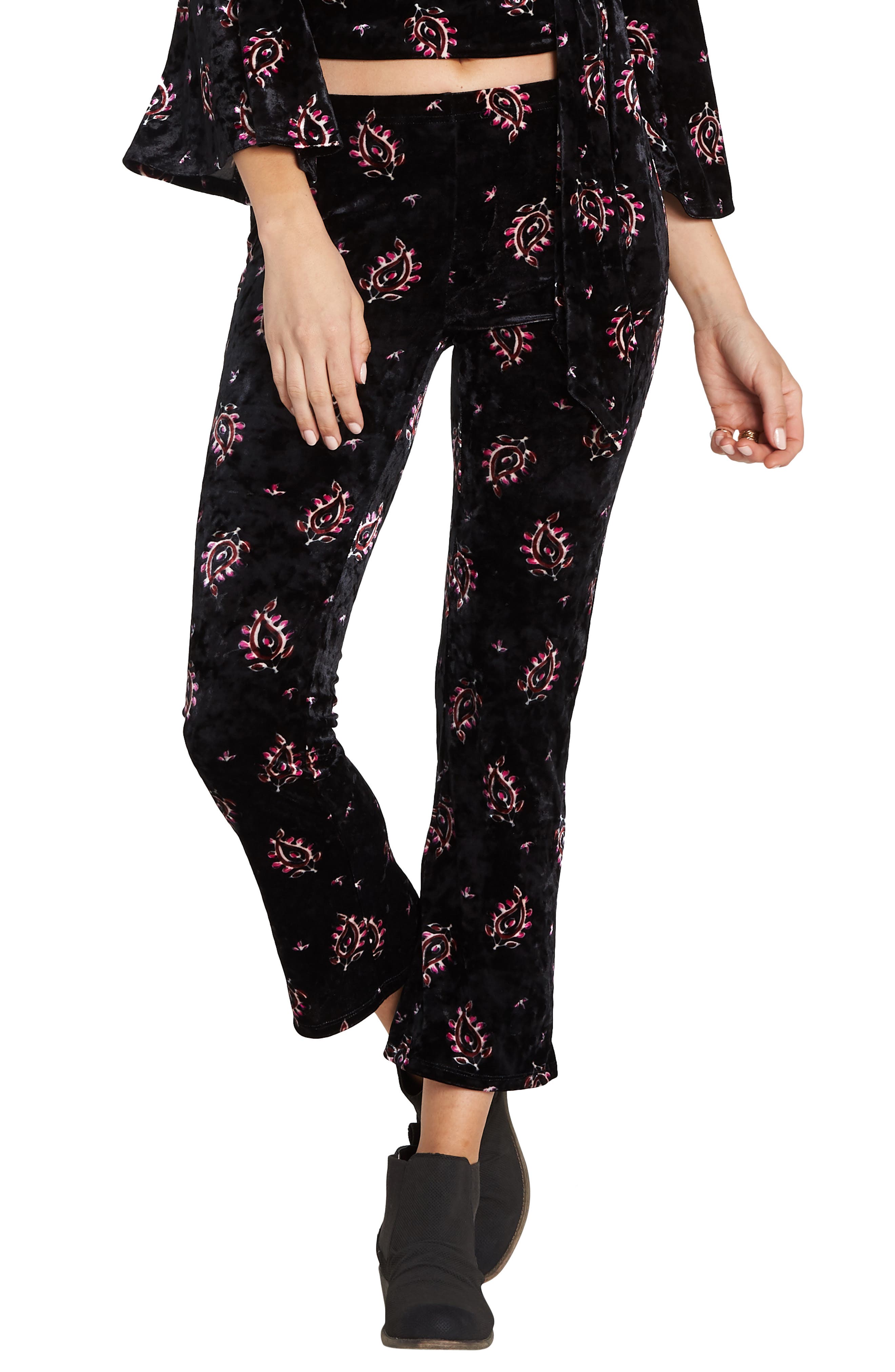Women's Velvet Cropped \u0026 Capri Pants 