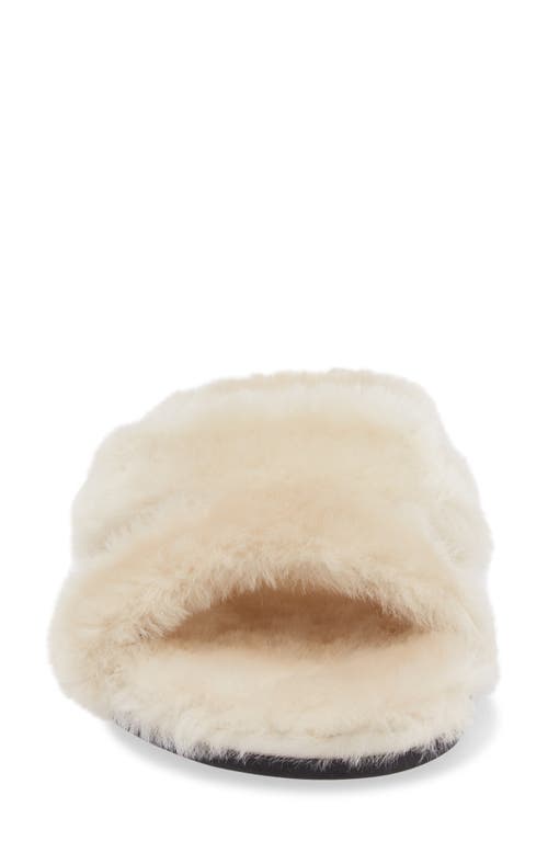 MANOLO BLAHNIK MANOLO BLAHNIK CHILPA GENUINE SHEARLING SLIDE SANDAL