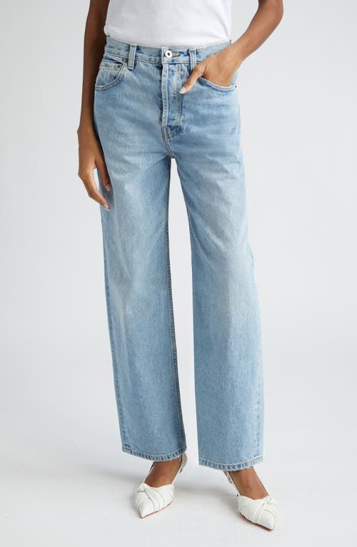 Interior The Remy Slouchy Wide Leg Jeans Faded at Nordstrom,