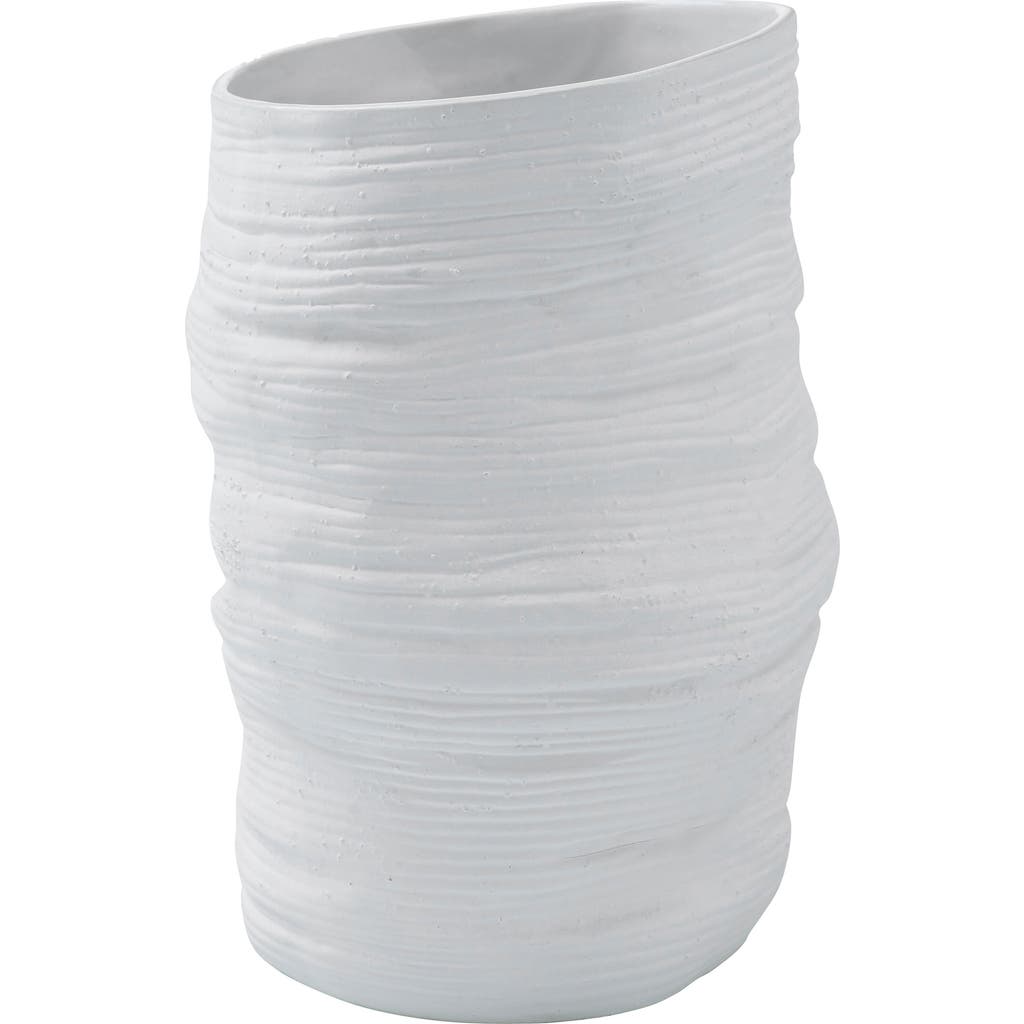 Shop Renwil Azures Ceramic Planter In White