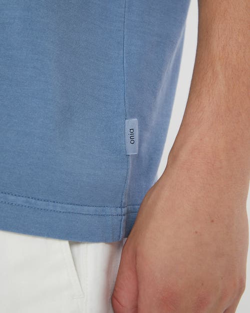 ONIA ONIA GARMENT DYE JERSEY CREWNECK TEE