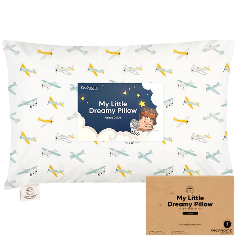 Shop Keababies Jumbo Toddler Pillow With Pillowcase In Plane