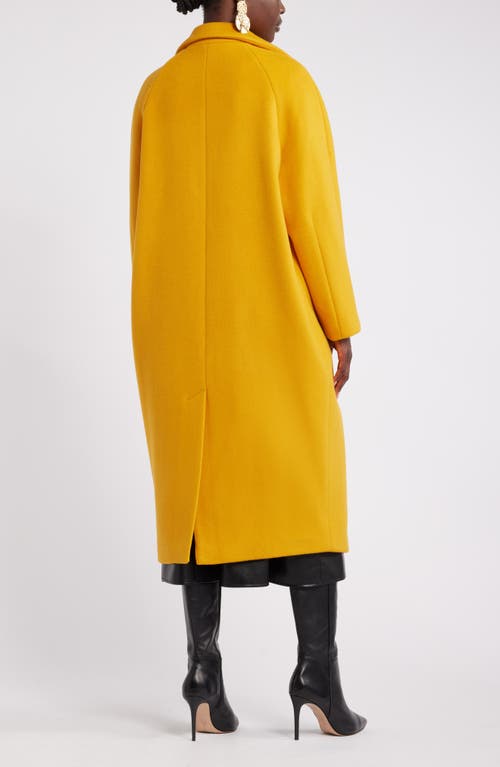 Shop Nordstrom X Harlem's Fashion Row Megan Renee Oversize Wool Coat In Yellow Gleam