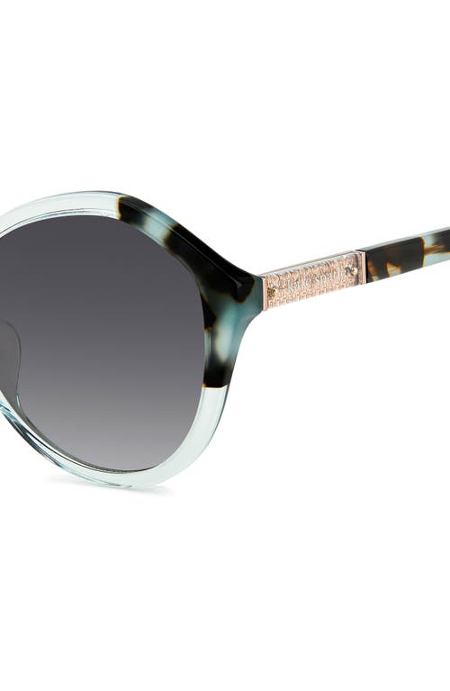 Shop Kate Spade New York Jezebel 54mm Gradient Round Sunglasses In Blue/grey Shaded