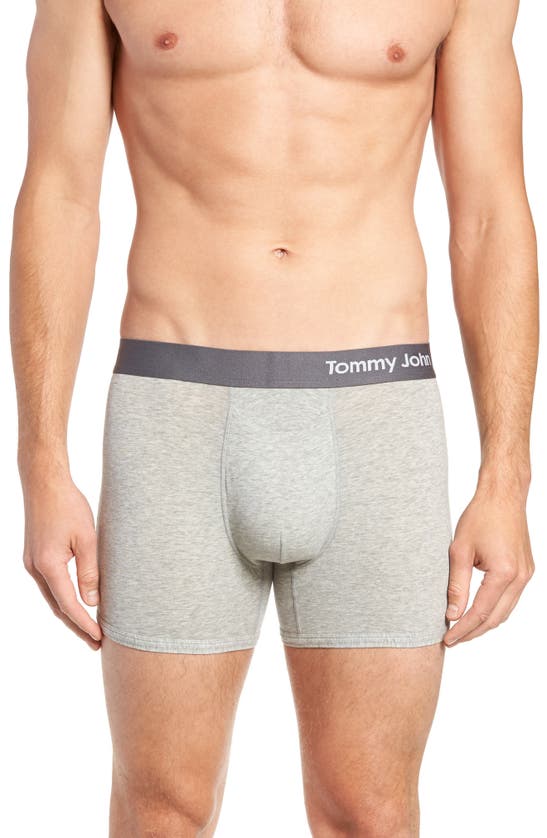 Tommy John Cool Cotton Trunks In Heather Grey