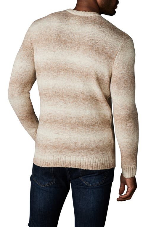 Shop The Normal Brand Ombré Stripe Crewneck Sweater In Tan