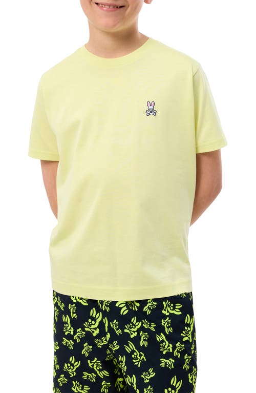 Shop Psycho Bunny Kids' Classic Pima Cotton Crewneck T-shirt In Luminary Green