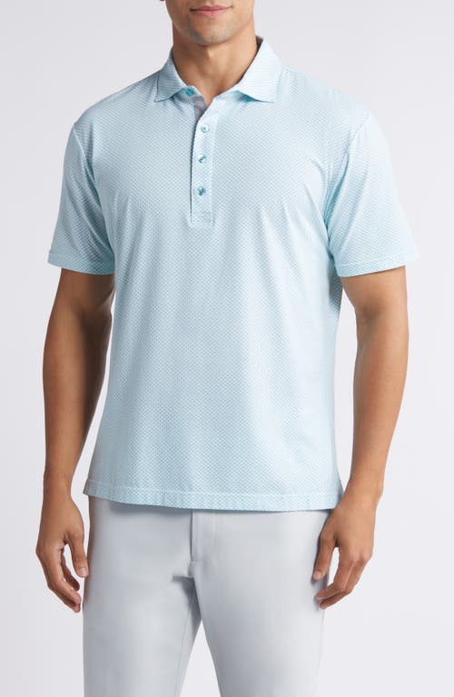 Johnnie-o Linxter Microdot Cotton & Lyocell Blend Golf Polo In Green Grass