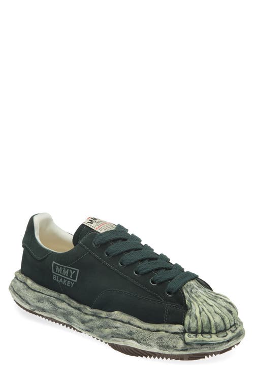 Shop Miharayasuhiro Maison Mihara Yasuhiro Blakey Original Sole Suede Sneaker In Green