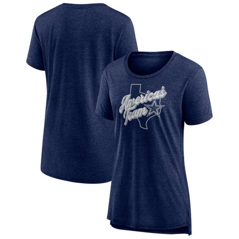 Los Angeles Dodgers New Era Women's Boxy Pinstripe T-Shirt