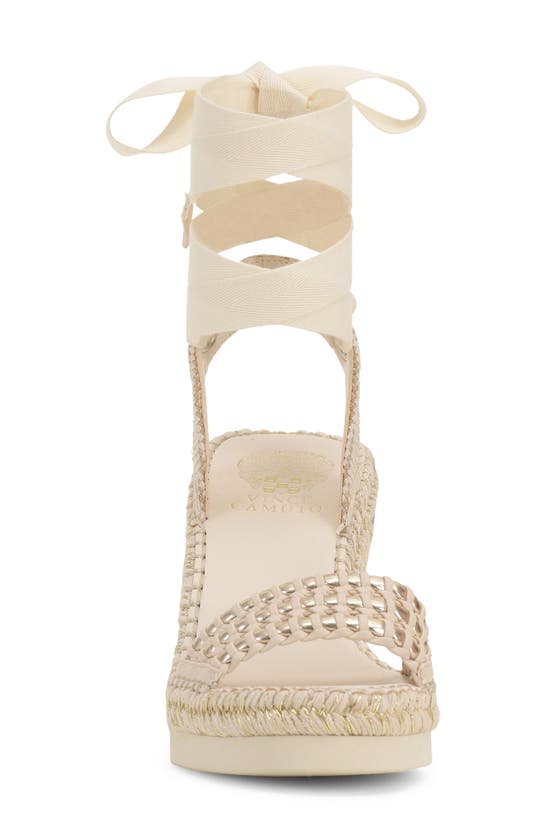 Vince Camuto Brisshel Ankle Wrap Espadrille Platform Wedge Sandal In
