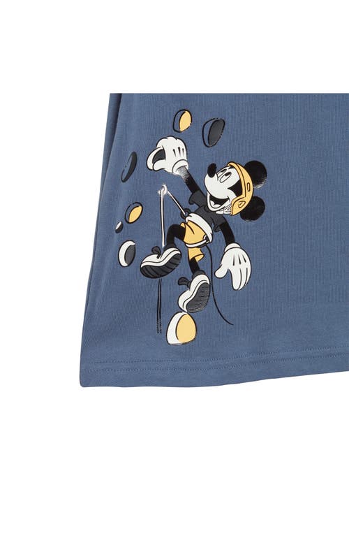 Shop Adidas Originals Adidas X Disney Mickey Mouse Cotton T-shirt In Preloved Ink/white/spark