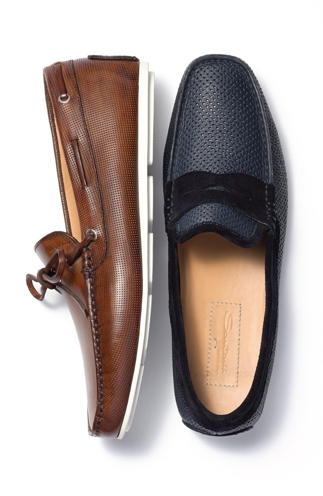 Santoni 'Toft' Leather Driving Shoe (Men) Nordstrom