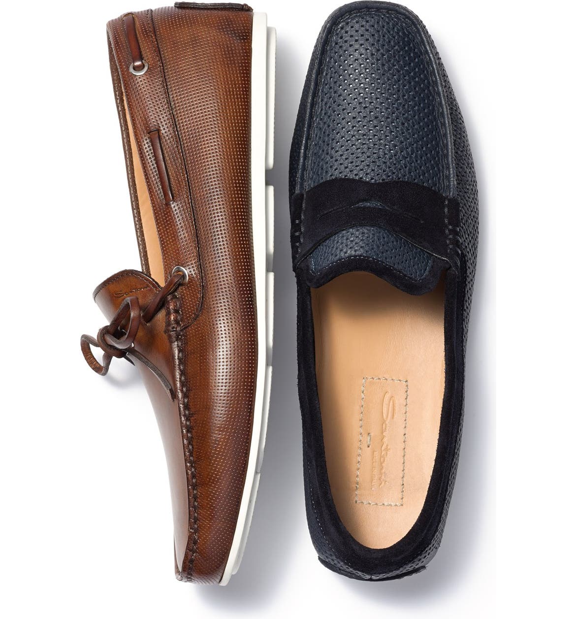 Santoni 'Toft' Leather Driving Shoe (Men) | Nordstrom