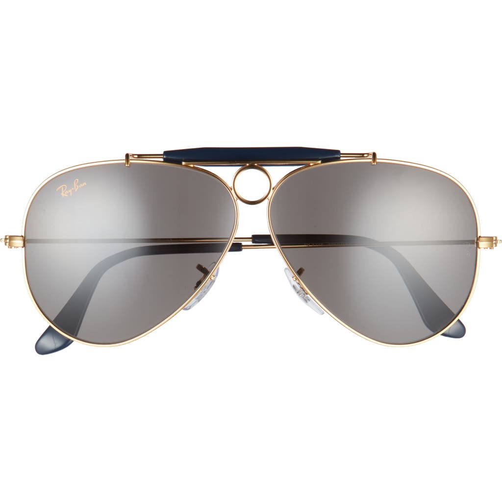 Ray Ban Ray-ban 58mm Arista Pilot Sunglasses In Gray