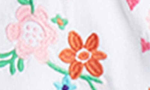 Billy T Sketchbook Embroidered Denim Shirt In White