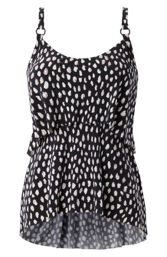 Shop Magicsuit ® Pebbles Grace Tankini In Black White