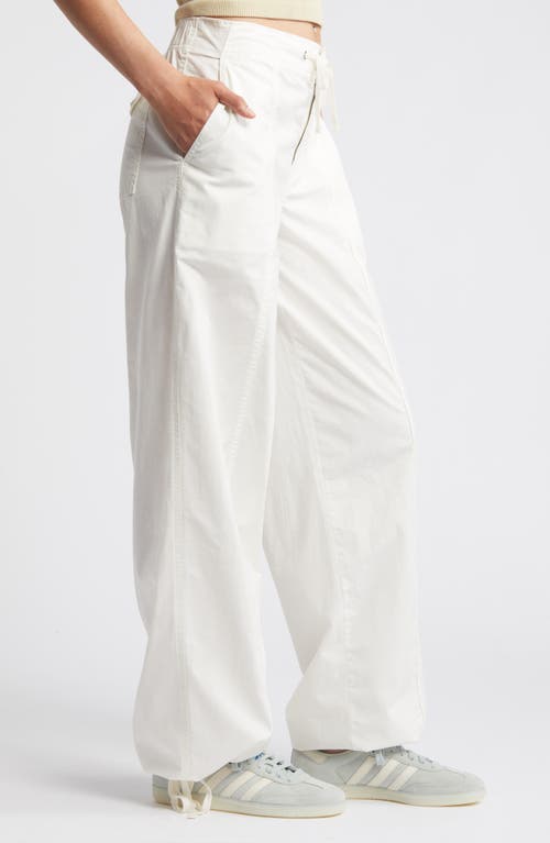 Shop Bp. Stretch Cotton Poplin Drawstring Pants In Ivory