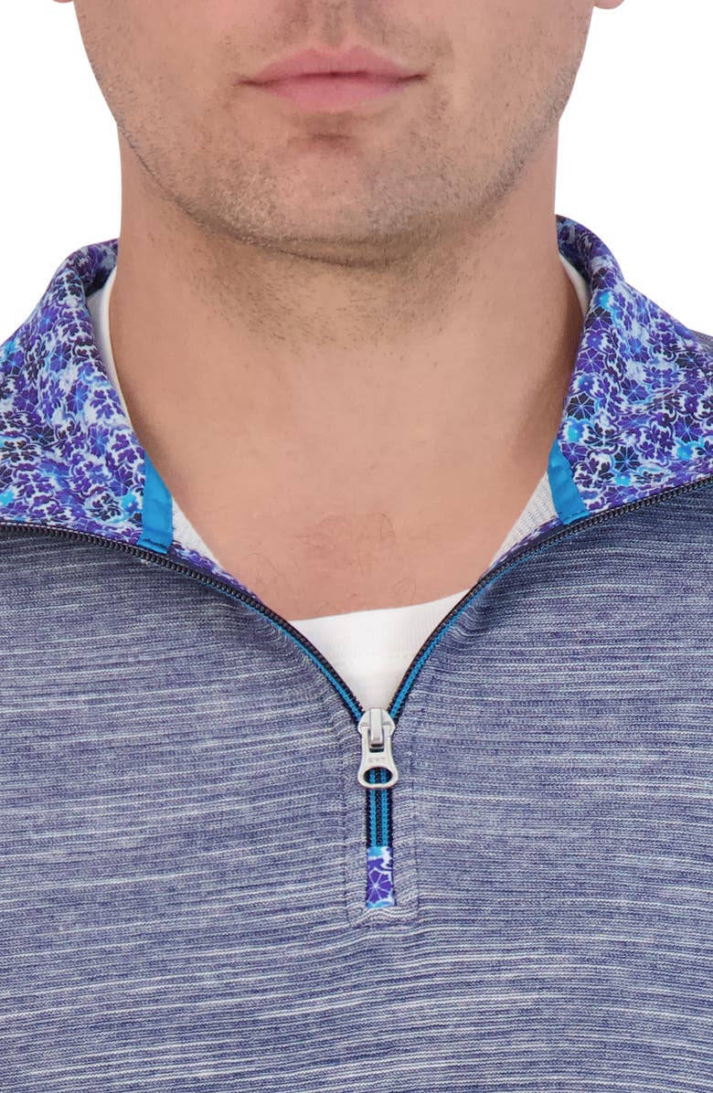 Robert Graham Ledson Space Dye Quarter Zip Top Nordstrom