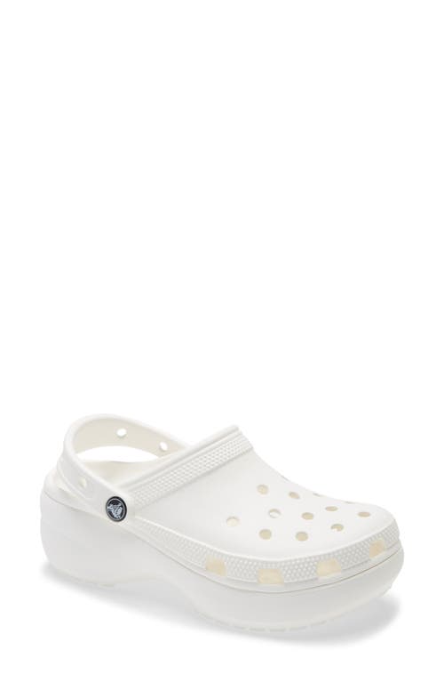 CROCS Classic Platform Clog White at Nordstrom,