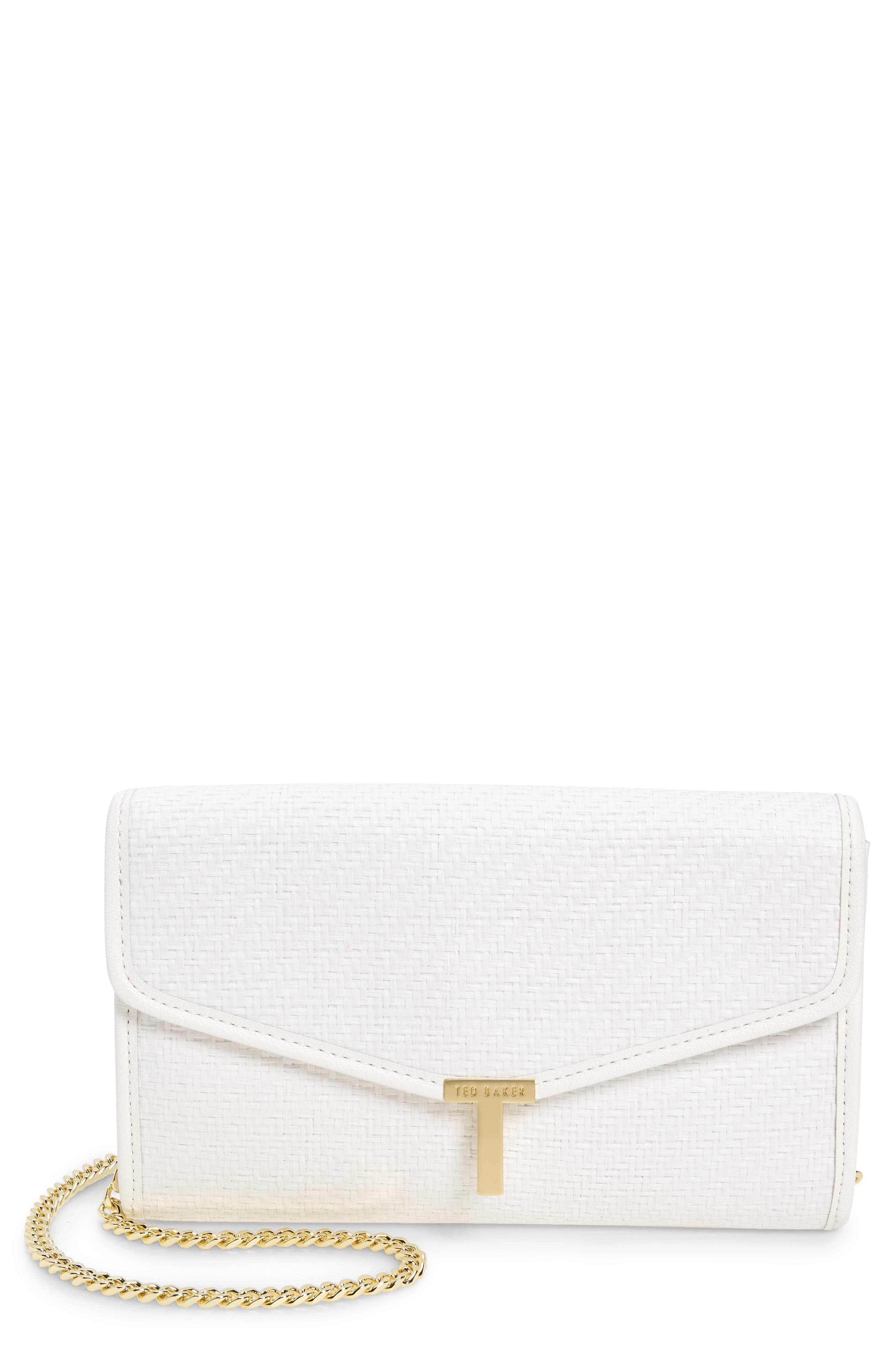 ted baker woven clutch