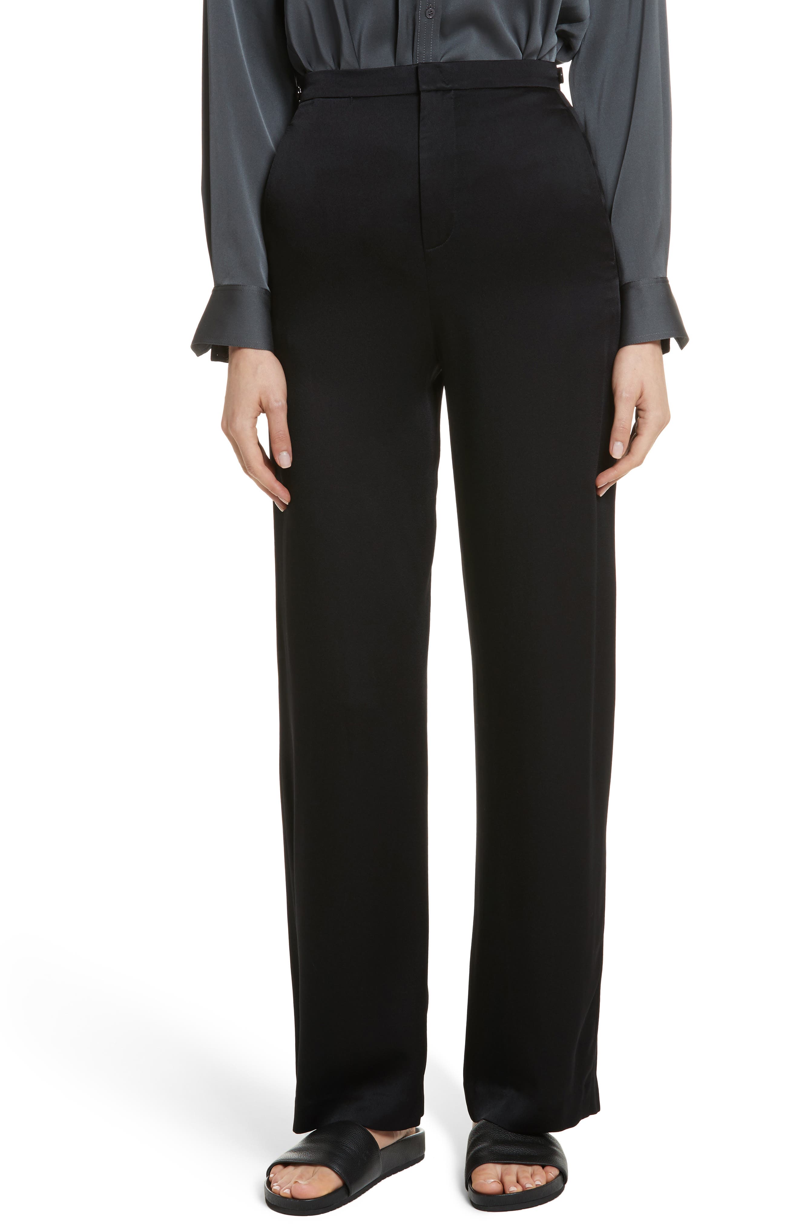 vince high waist wide leg pants